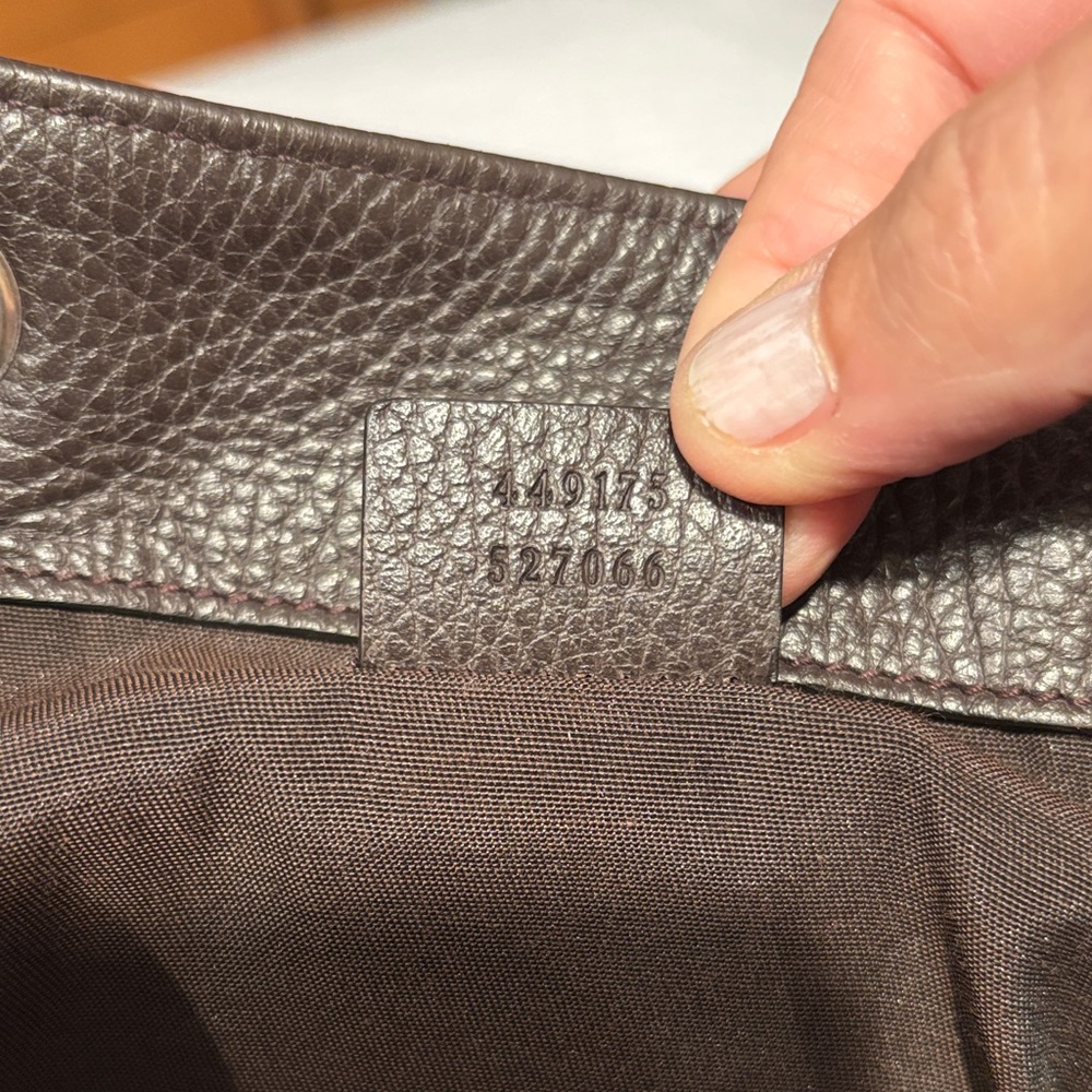 Gucci Tan Monogram Drawstring Pouch medium - Picture 3 of 7